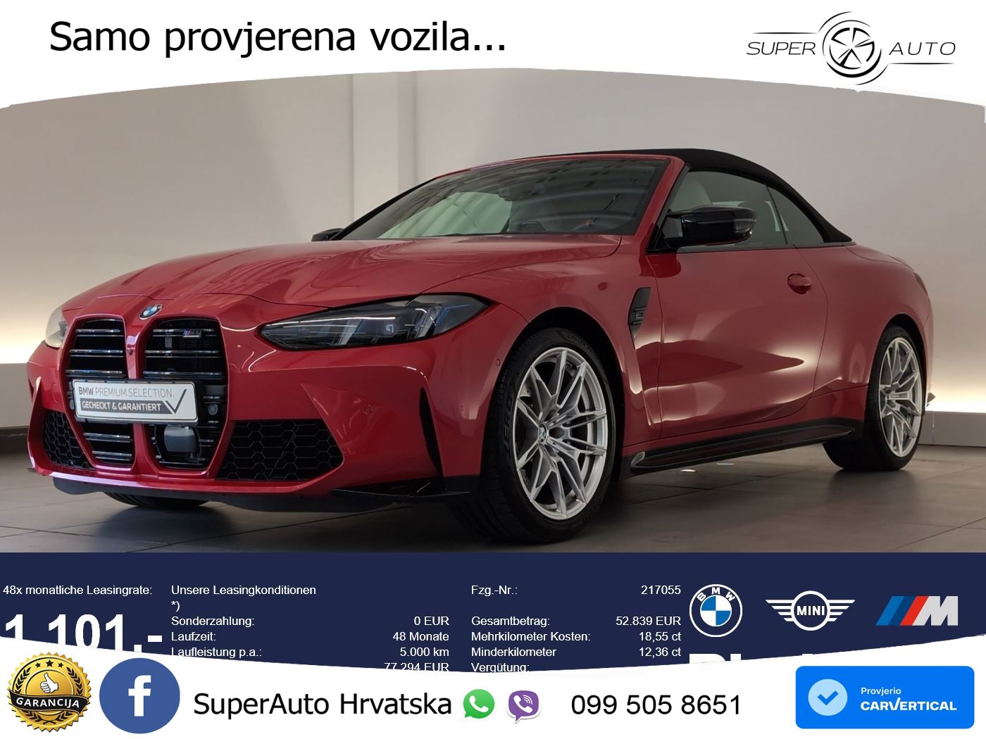 BMW M4 Convertible Competition 3.0 (530 KS) xDrive Steptronic