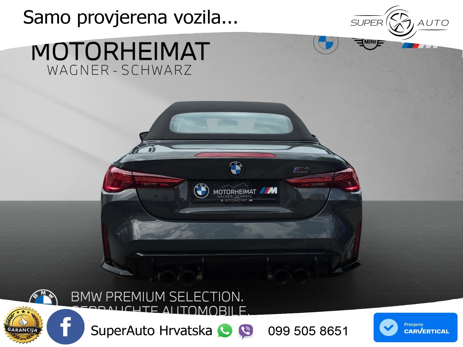BMW M4 Convertible Competition 3.0 (530 KS) xDrive Steptronic LED+GR SJED+ACC