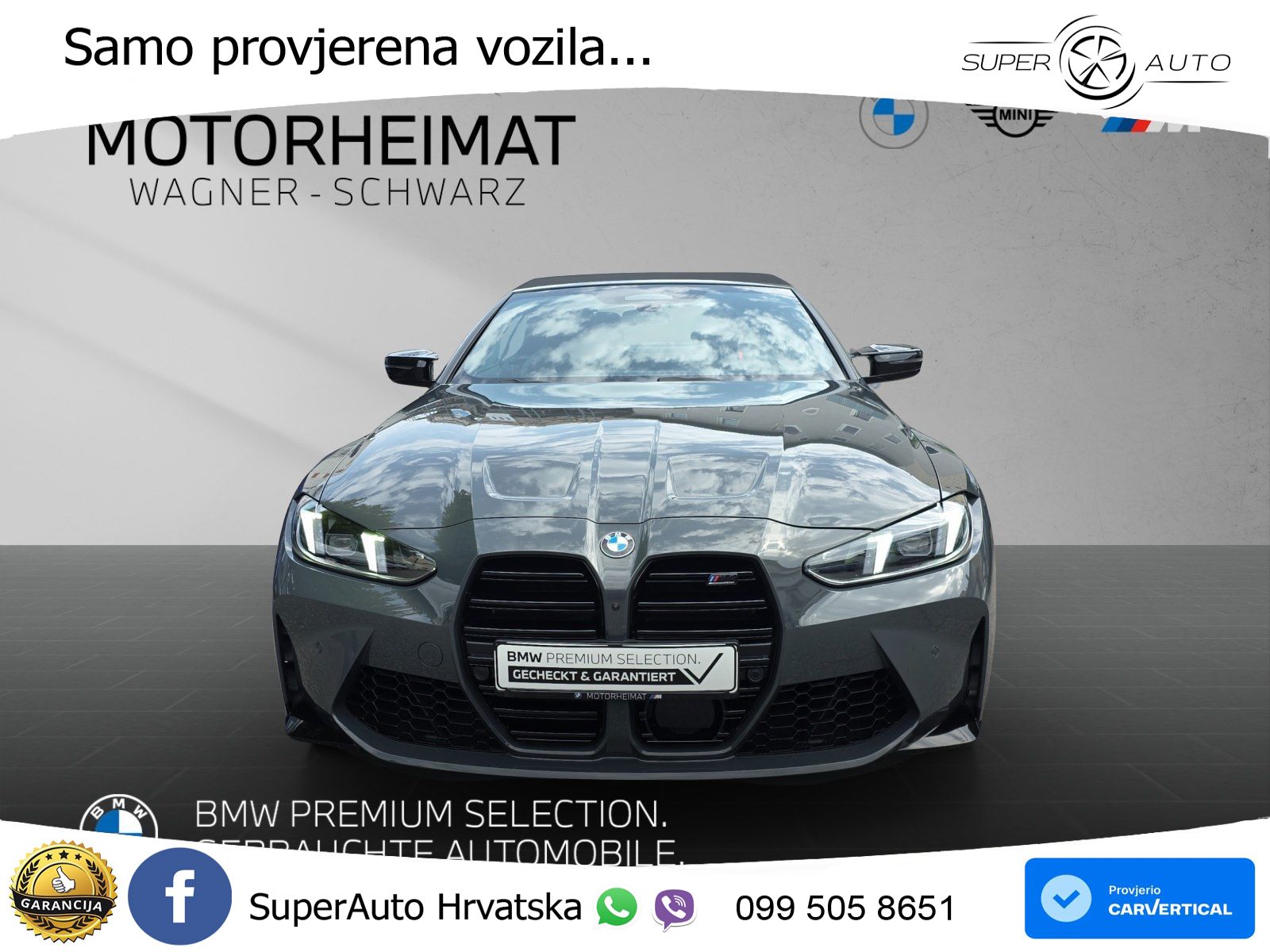 BMW M4 Convertible Competition 3.0 (530 KS) xDrive Steptronic LED+GR SJED+ACC