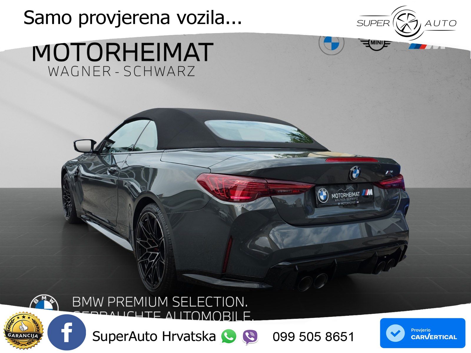 BMW M4 Convertible Competition 3.0 (530 KS) xDrive Steptronic LED+GR SJED+ACC