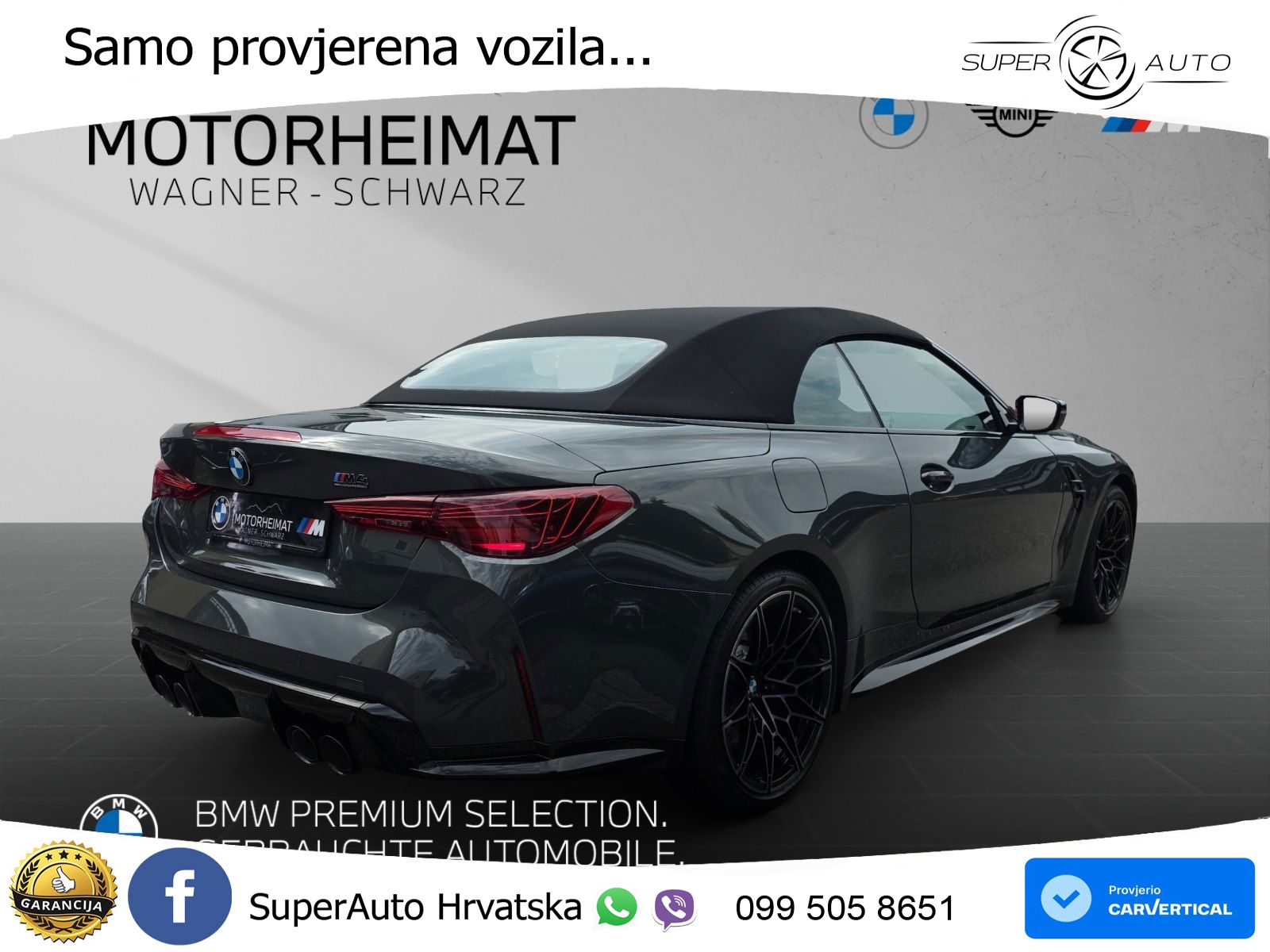 BMW M4 Convertible Competition 3.0 (530 KS) xDrive Steptronic LED+GR SJED+ACC