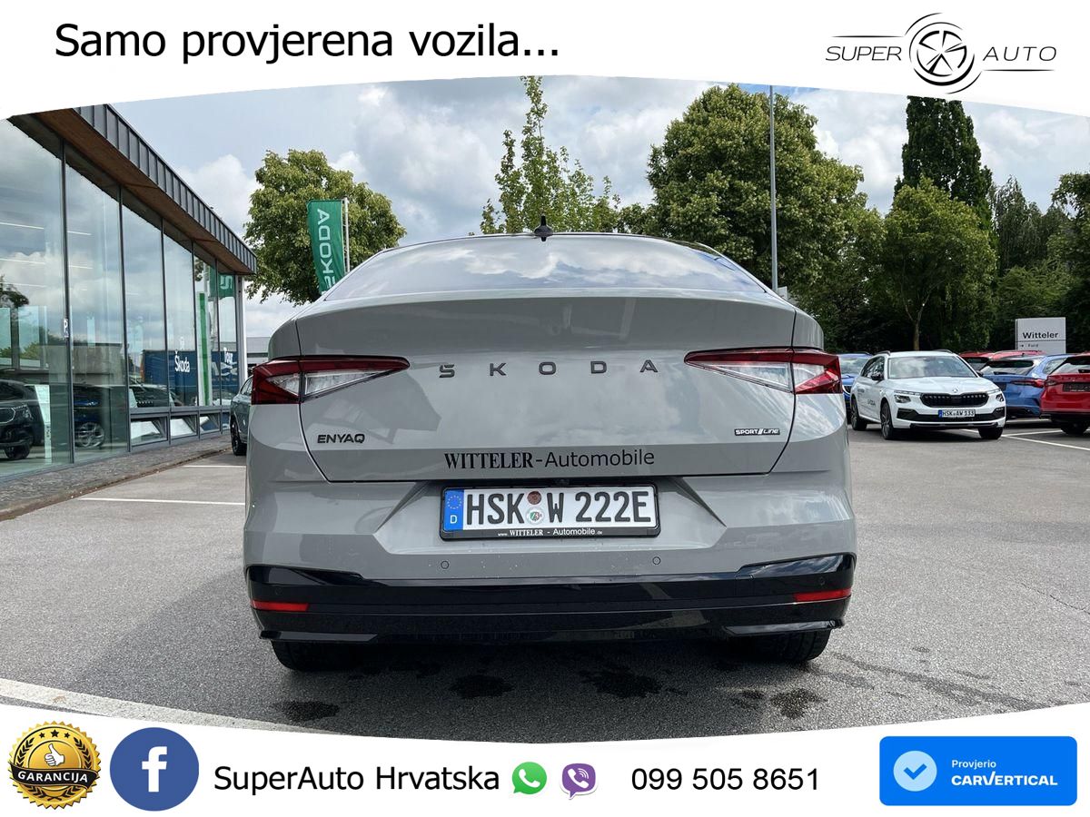 Škoda Enyaq Coupe iV 85 82 kWh (286 KS) SportLine LED+GR SJED+ACC
