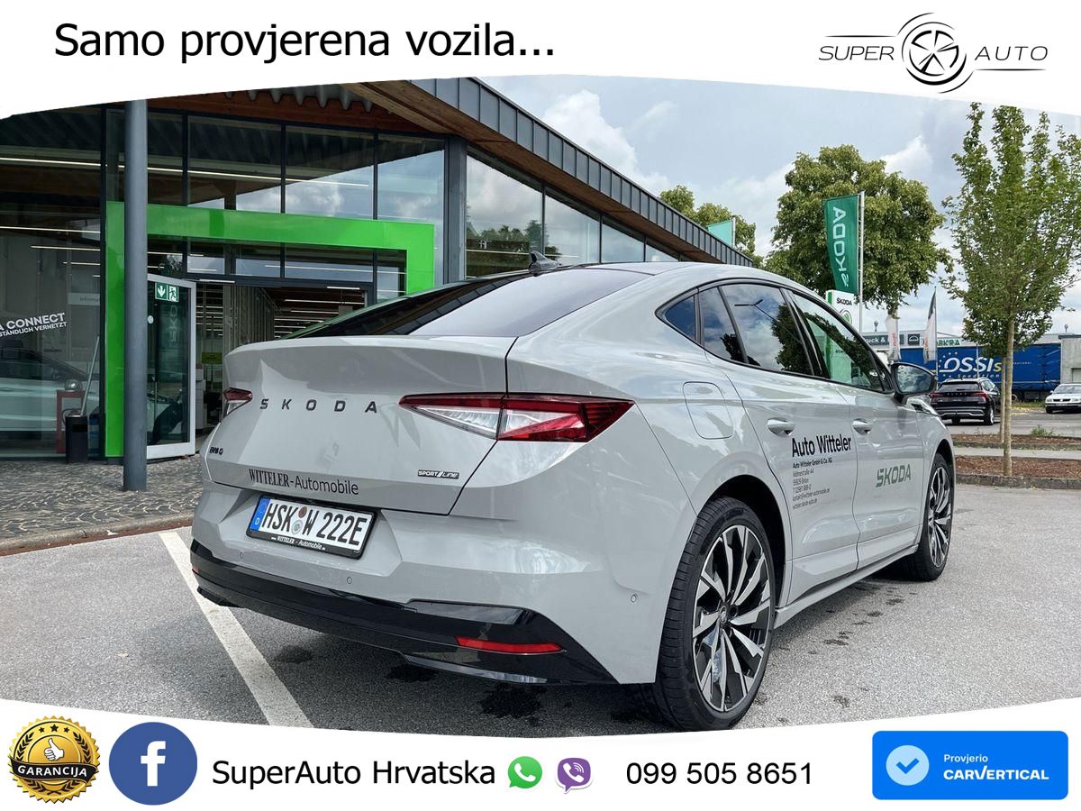 Škoda Enyaq Coupe iV 85 82 kWh (286 KS) SportLine LED+GR SJED+ACC
