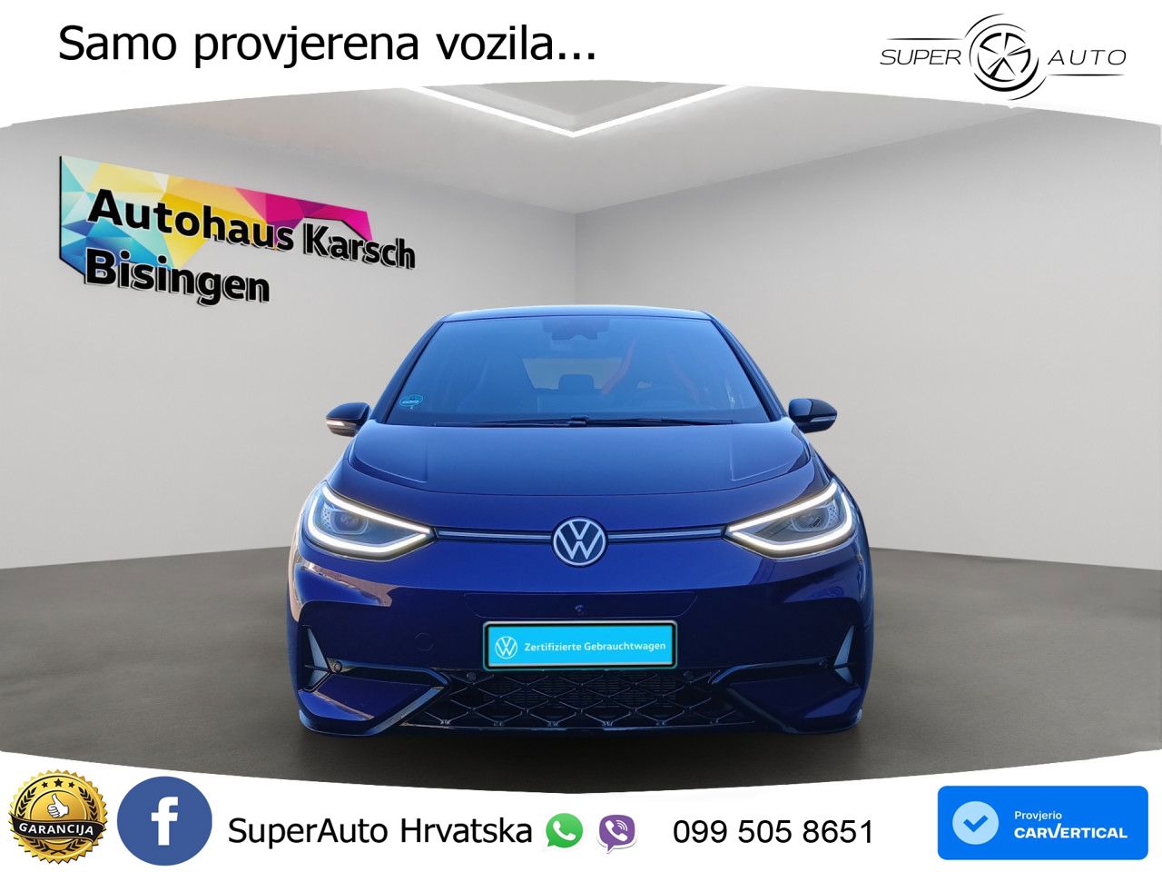 Volkswagen ID.3 GTX Performance 84 kWh (326 KS) LED+GR SJED+ACC