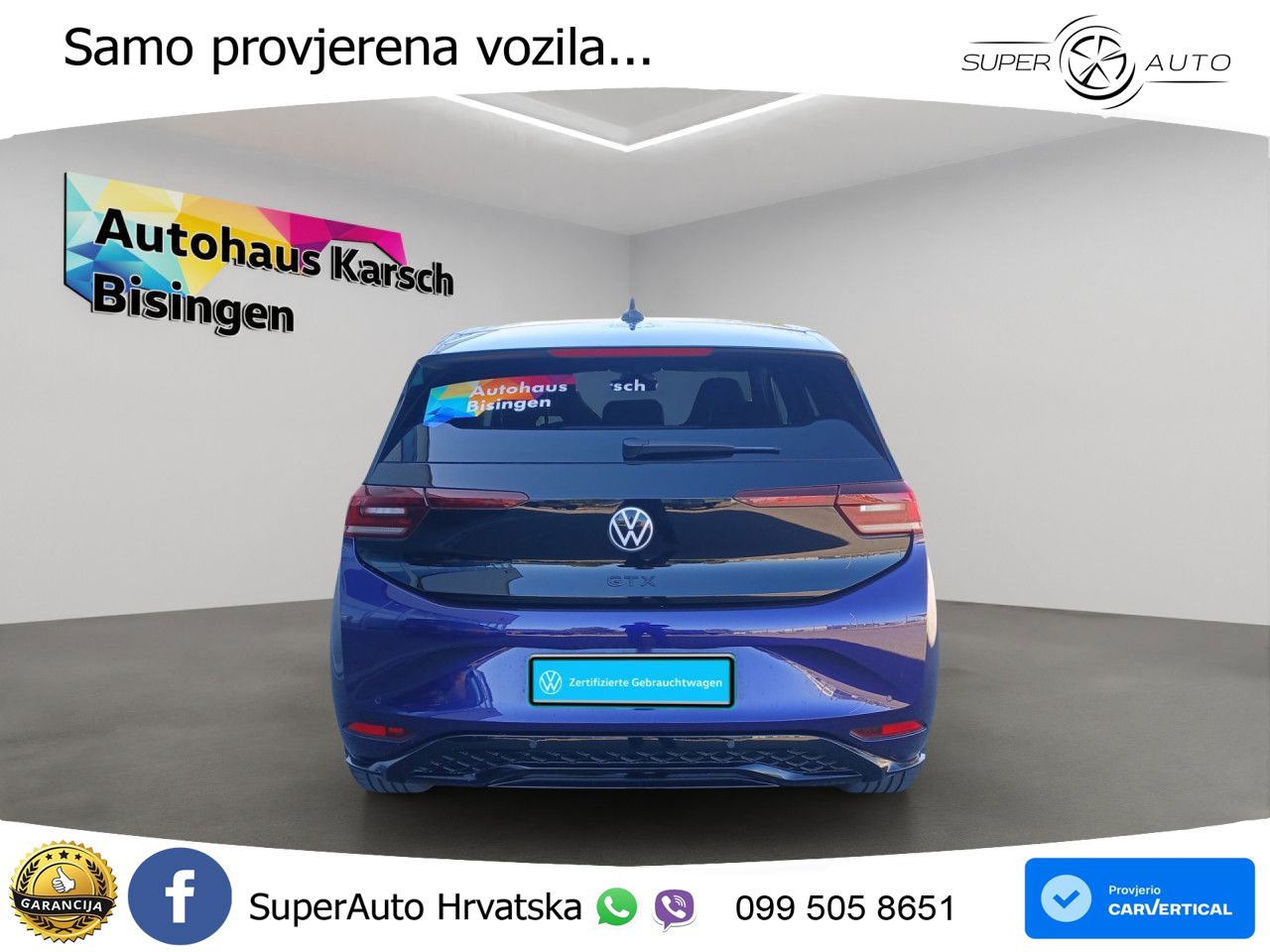 Volkswagen ID.3 GTX Performance 84 kWh (326 KS) LED+GR SJED+ACC