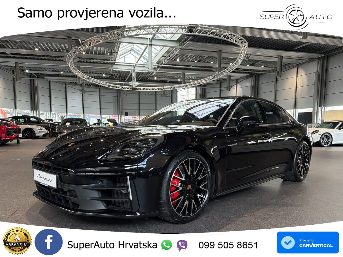 Porsche Panamera 4S 2.9 V6 (544 KS) E-Hybrid PDK ZRAČNI+ACC+GR SJED+KAM+PANO