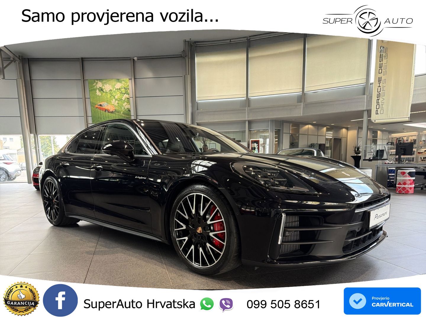 Porsche Panamera 4S 2.9 V6 (544 KS) E-Hybrid PDK ZRAČNI+ACC+GR SJED+KAM+PANO