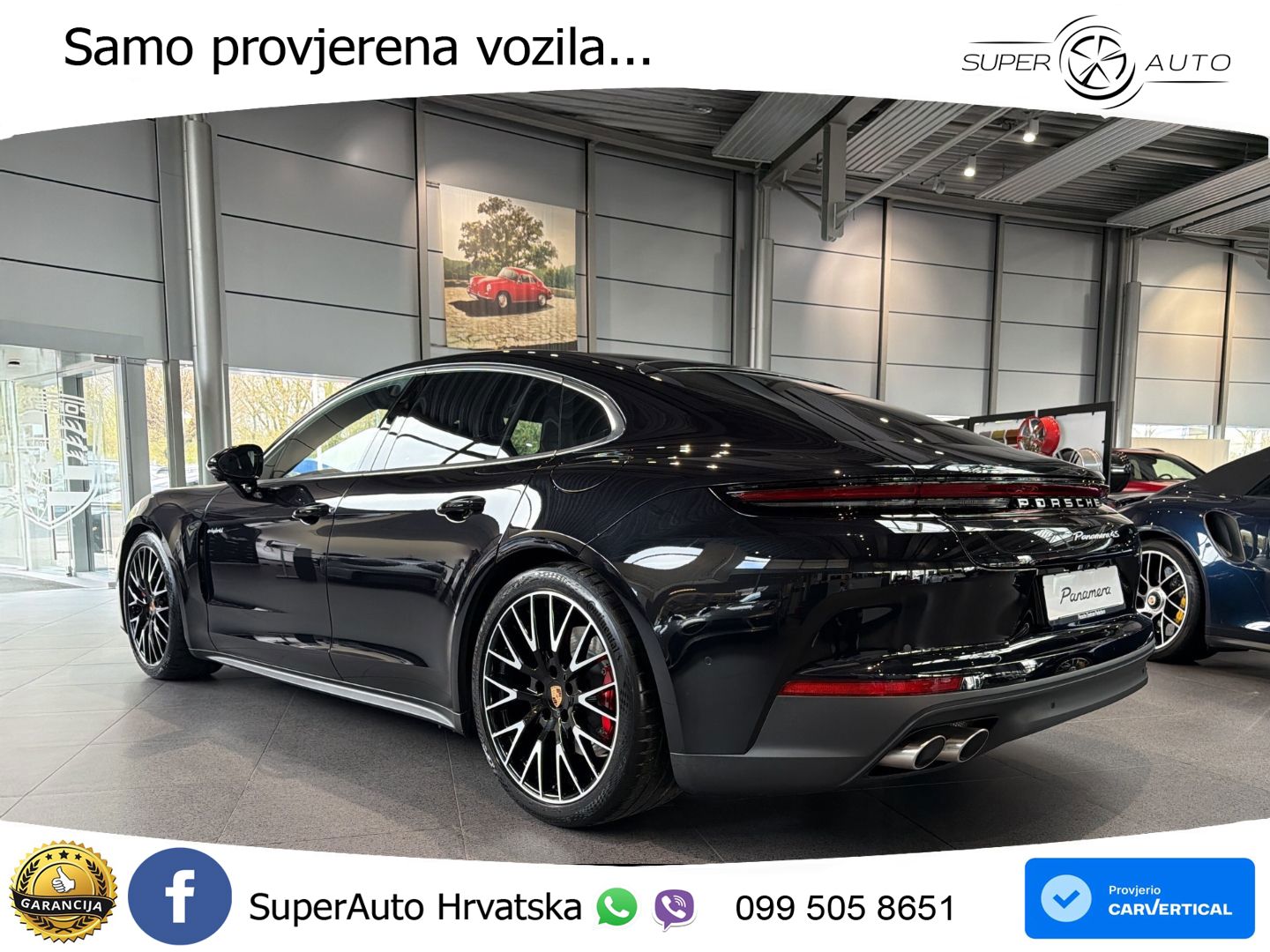 Porsche Panamera 4S 2.9 V6 (544 KS) E-Hybrid PDK ZRAČNI+ACC+GR SJED+KAM+PANO