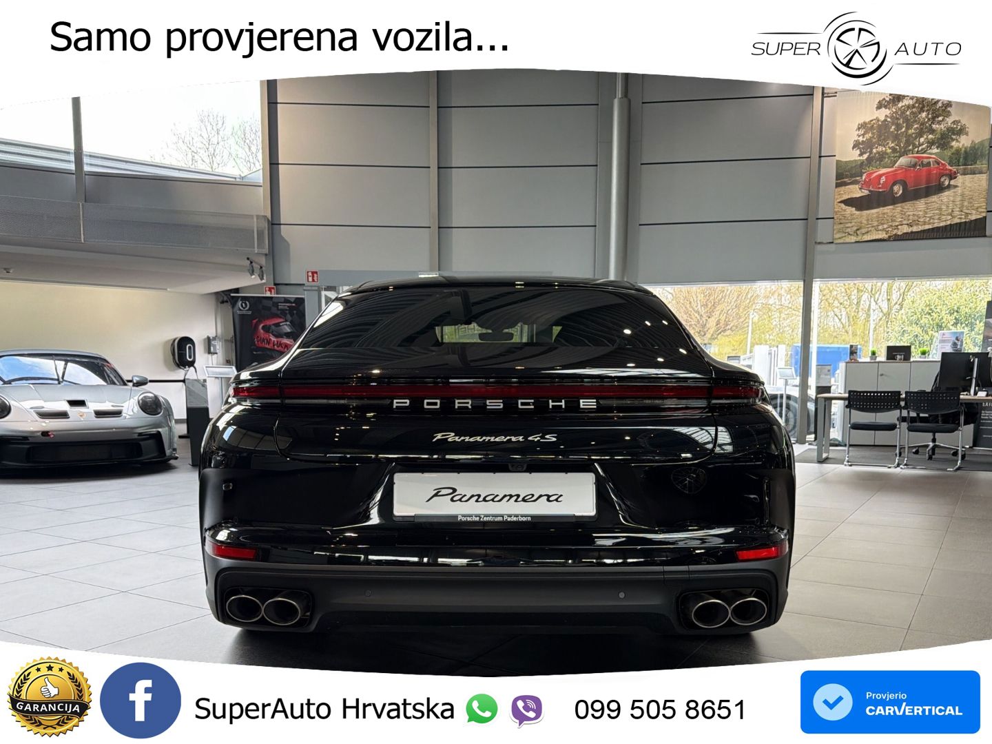 Porsche Panamera 4S 2.9 V6 (544 KS) E-Hybrid PDK ZRAČNI+ACC+GR SJED+KAM+PANO