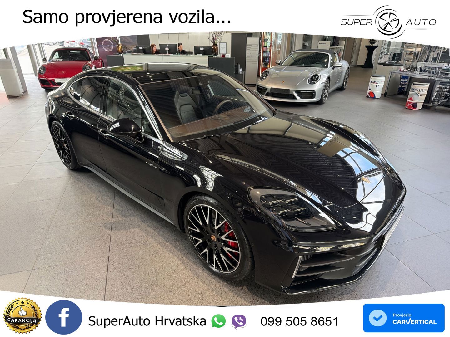 Porsche Panamera 4S 2.9 V6 (544 KS) E-Hybrid PDK ZRAČNI+ACC+GR SJED+KAM+PANO