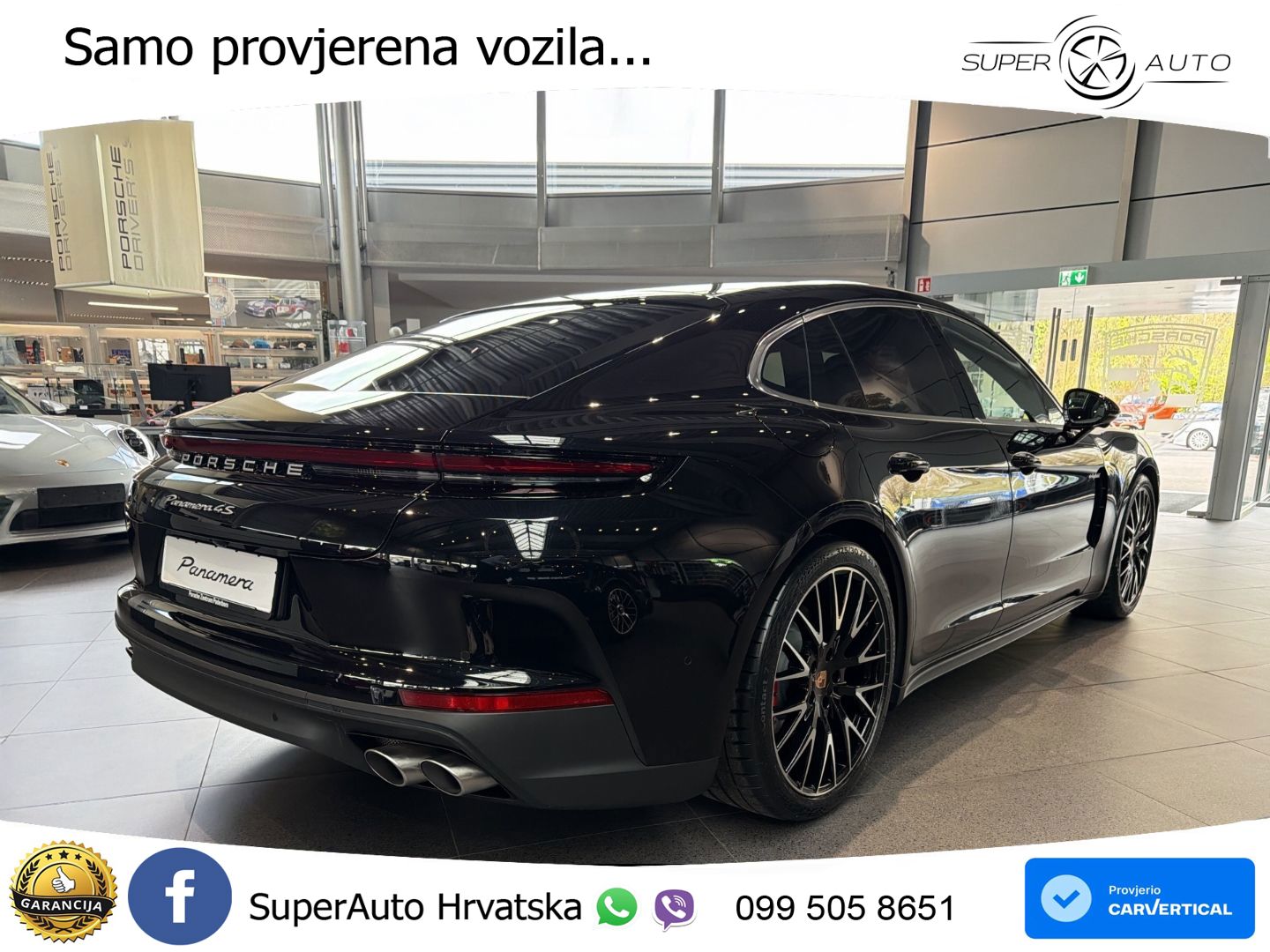Porsche Panamera 4S 2.9 V6 (544 KS) E-Hybrid PDK ZRAČNI+ACC+GR SJED+KAM+PANO