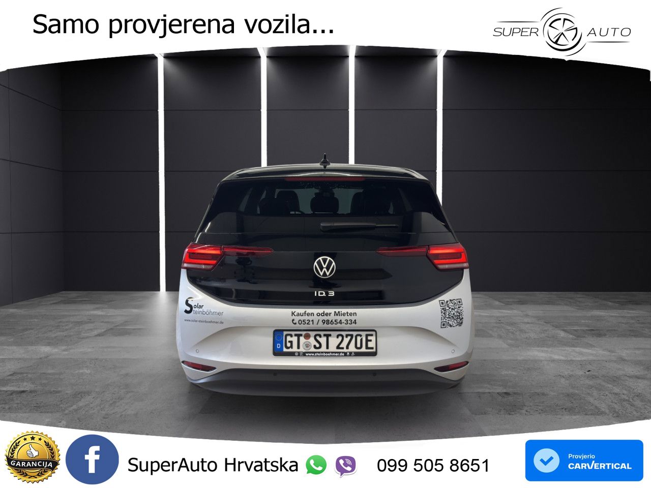Volkswagen ID.3 Pro 62 kWh (204 KS) LED+GR SJED+ACC
