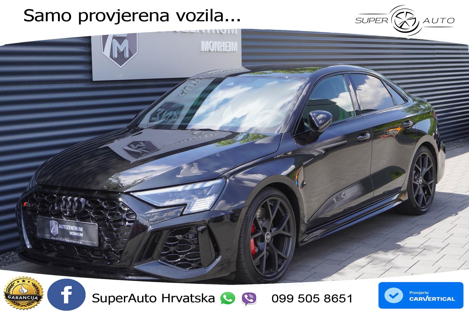 Audi RS3 Sedan 2.5 TFSI (400 KS) quattro S tronic LED+GR SJED+ACC