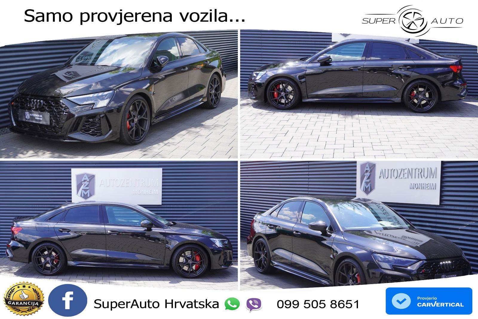 Audi RS3 Sedan 2.5 TFSI (400 KS) quattro S tronic LED+GR SJED+ACC