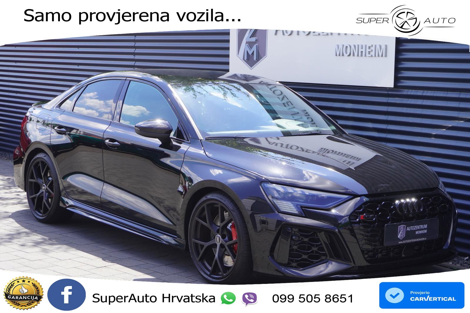 Audi RS3 Sedan 2.5 TFSI (400 KS) quattro S tronic LED+GR SJED+ACC