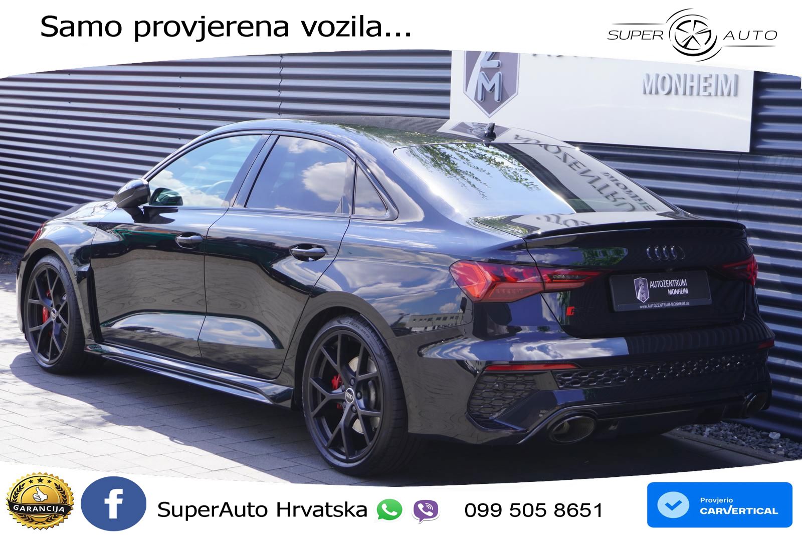 Audi RS3 Sedan 2.5 TFSI (400 KS) quattro S tronic LED+GR SJED+ACC
