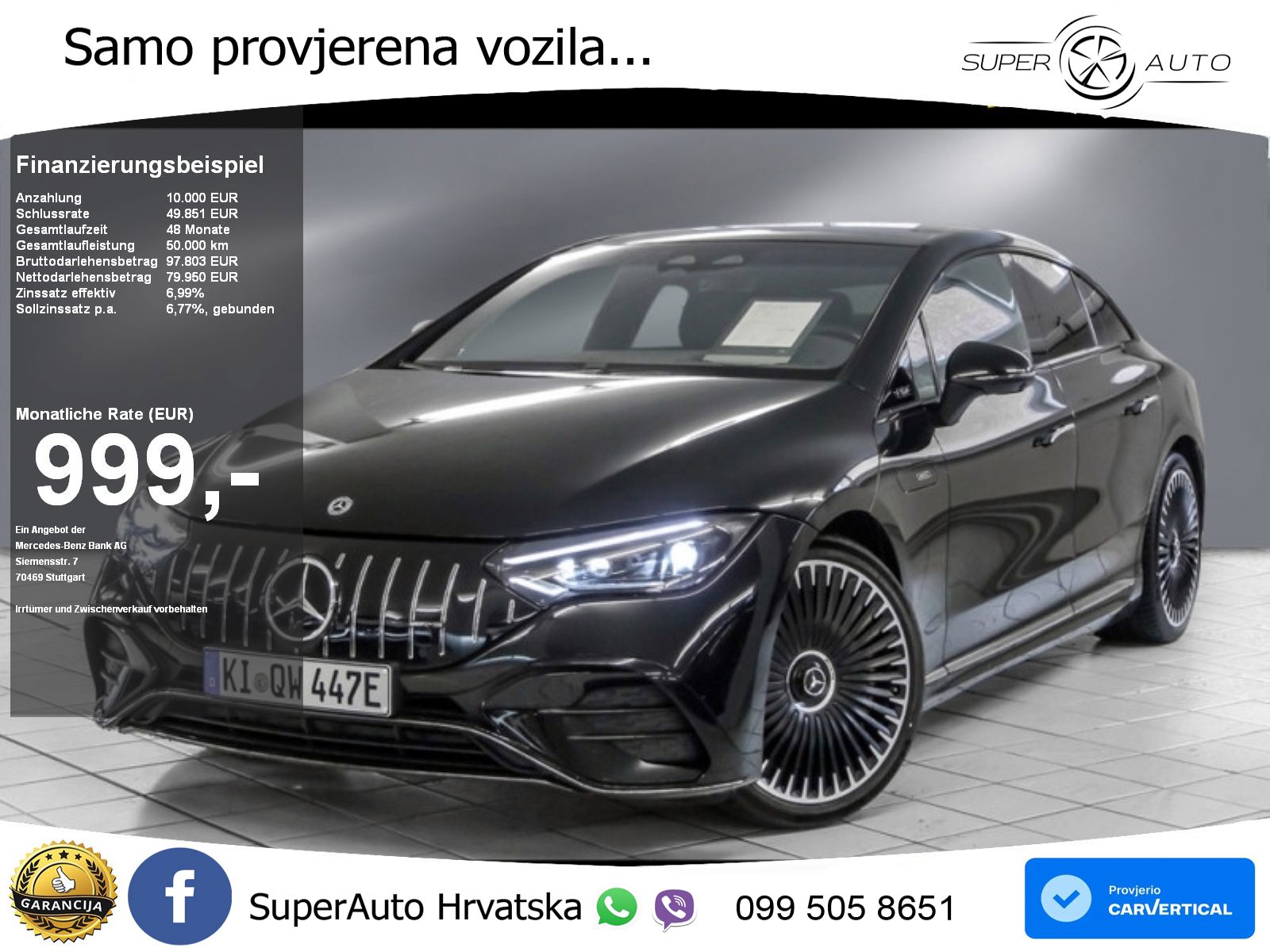 Mercedes EQE AMG 53 100 kWh (625 KS) 4MATIC+ ACC+HEAD+4xGR SJED+360+PANO