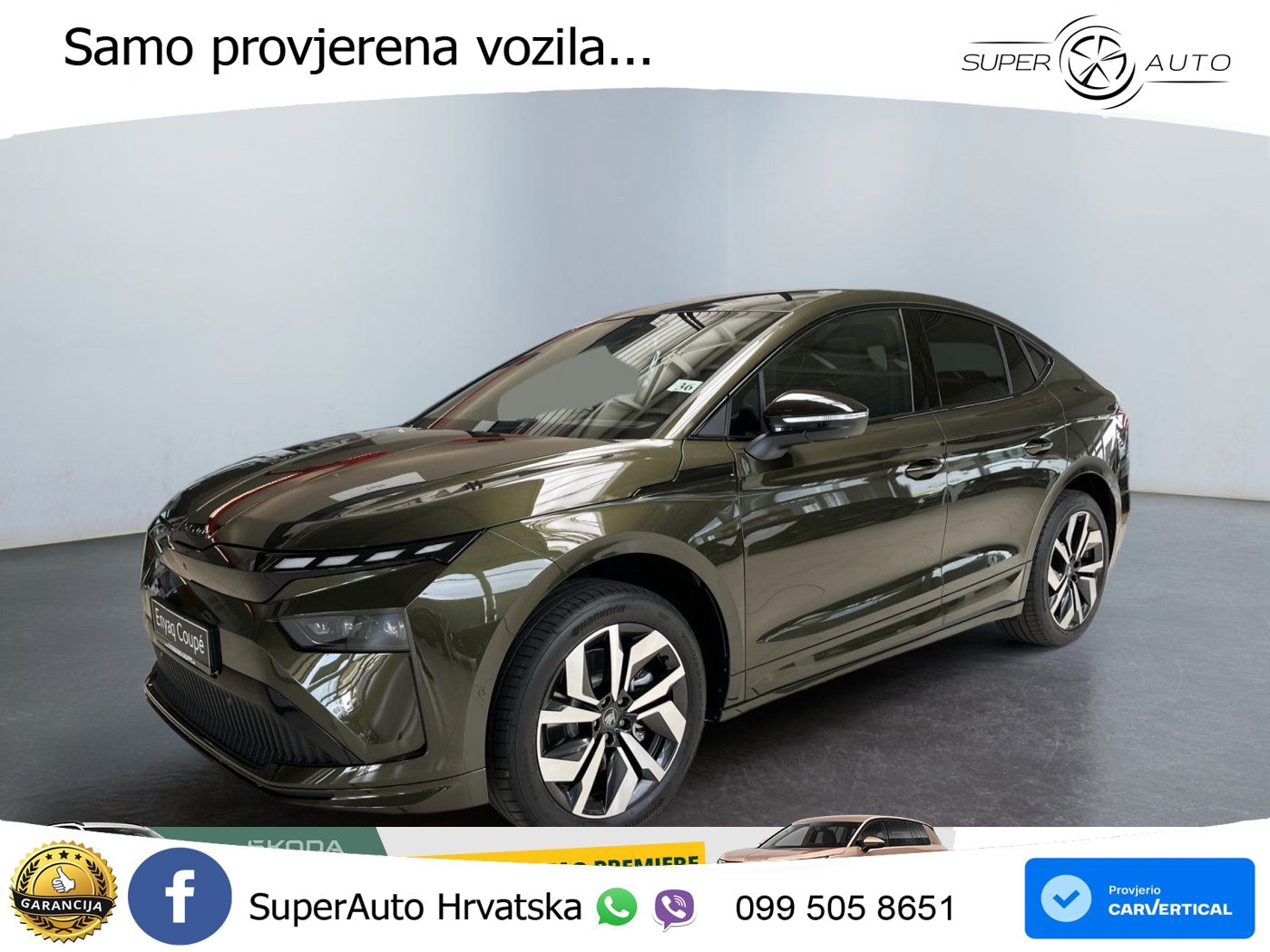 Škoda Enyaq Coupe iV 85 82 kWh (286 KS) SportLine LED+GR SJED+ACC