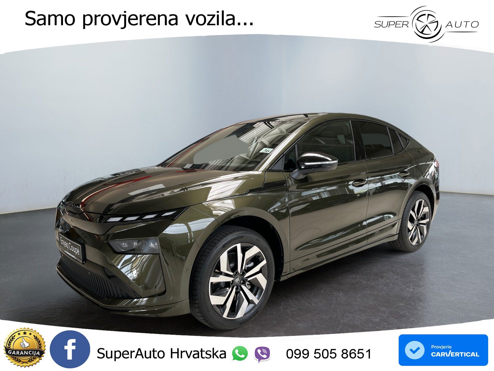 Škoda Enyaq Coupe iV 85 82 kWh (286 KS) SportLine LED+GR SJED+ACC