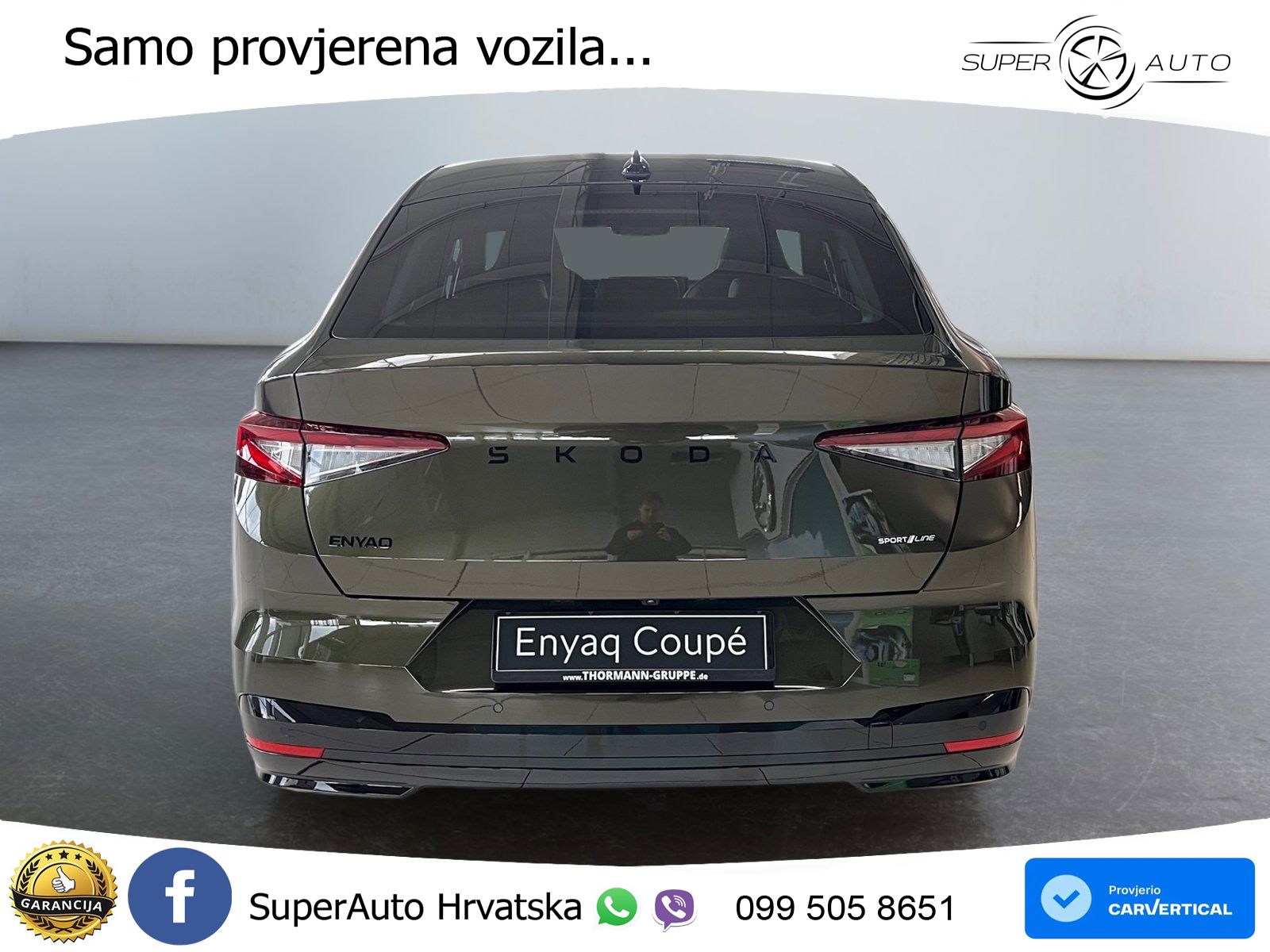 Škoda Enyaq Coupe iV 85 82 kWh (286 KS) SportLine LED+GR SJED+ACC