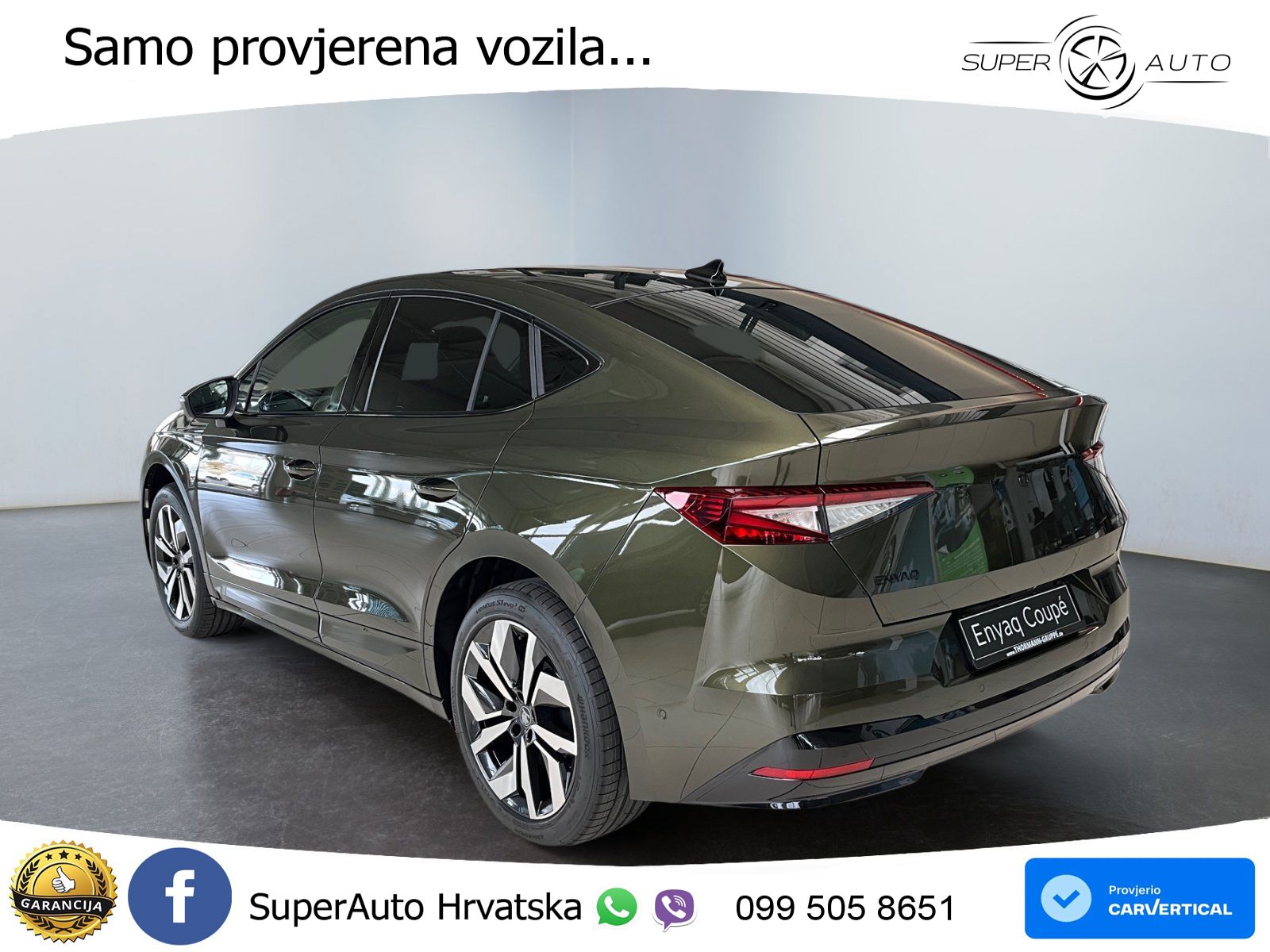 Škoda Enyaq Coupe iV 85 82 kWh (286 KS) SportLine LED+GR SJED+ACC