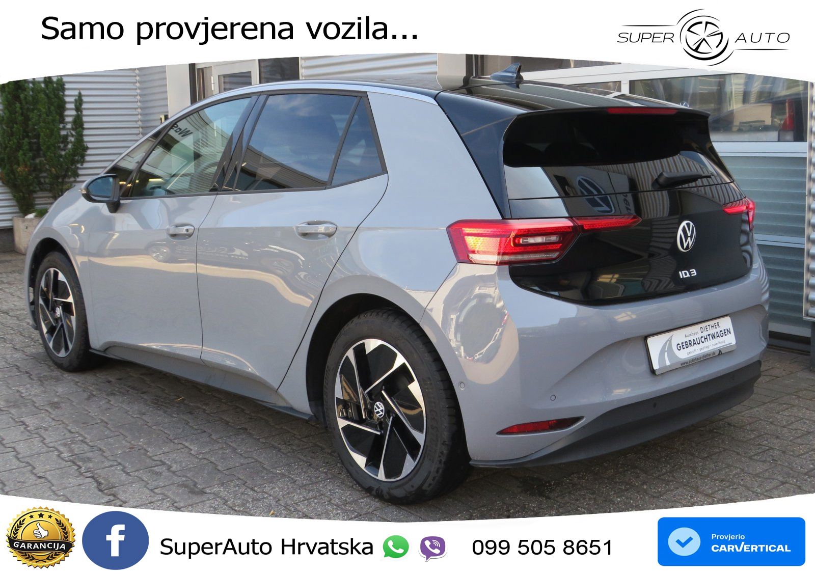 Volkswagen ID.3 Pro 62 kWh (204 KS) LED+GR SJED+ACC