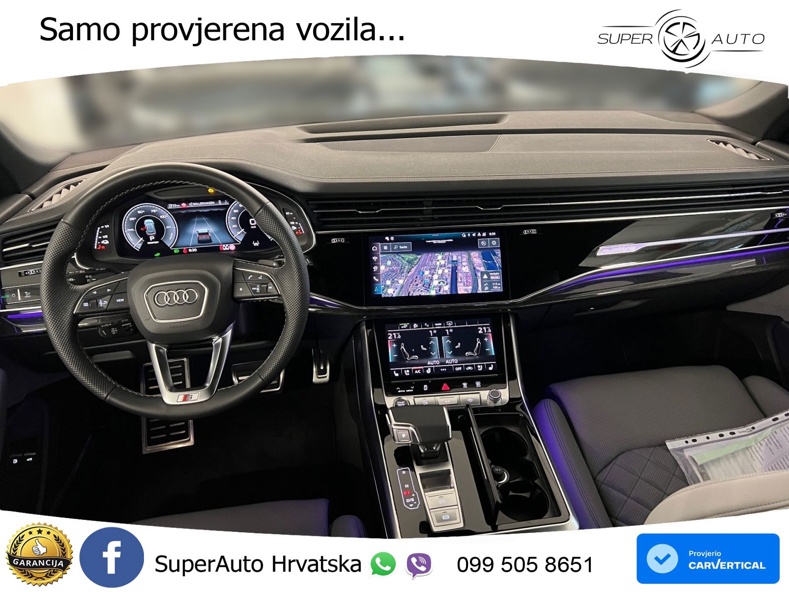 Audi Q8 55 TFSIe V6 (394 KS) quattro Tiptronic S line LED+GR SJED+ACC