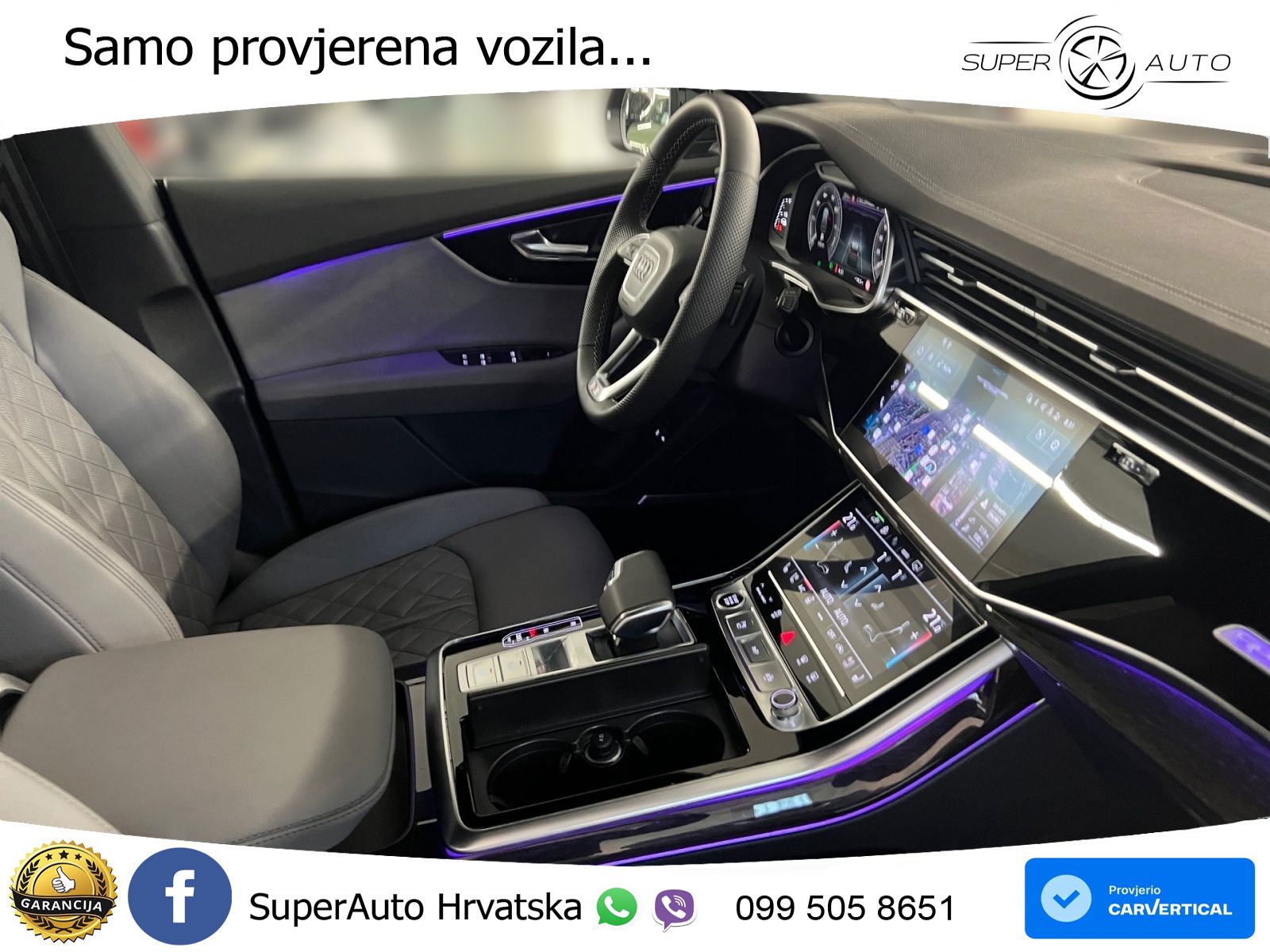 Audi Q8 55 TFSIe V6 (394 KS) quattro Tiptronic S line LED+GR SJED+ACC