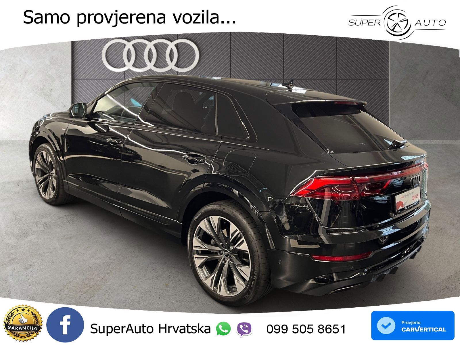 Audi Q8 55 TFSIe V6 (394 KS) quattro Tiptronic S line LED+GR SJED+ACC
