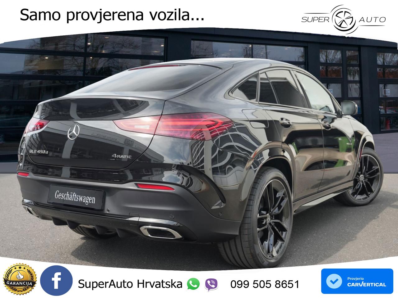 Mercedes GLE Coupe 450d (367 KS) EQ Boost 4MATIC 9G-TRONIC AMG LED+GR SJED+ACC