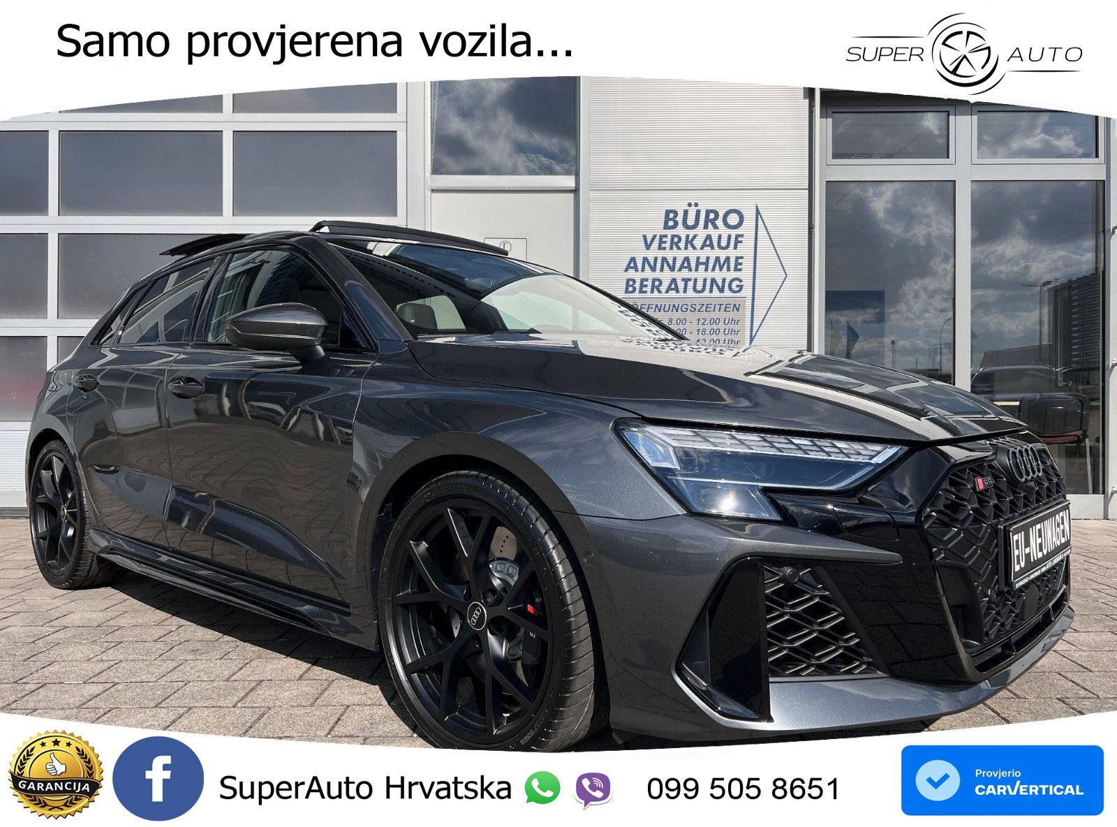 Audi RS3 Sportback 2.5 TFSI (400 KS) quattro S tronic LED+GR SJED+ACC