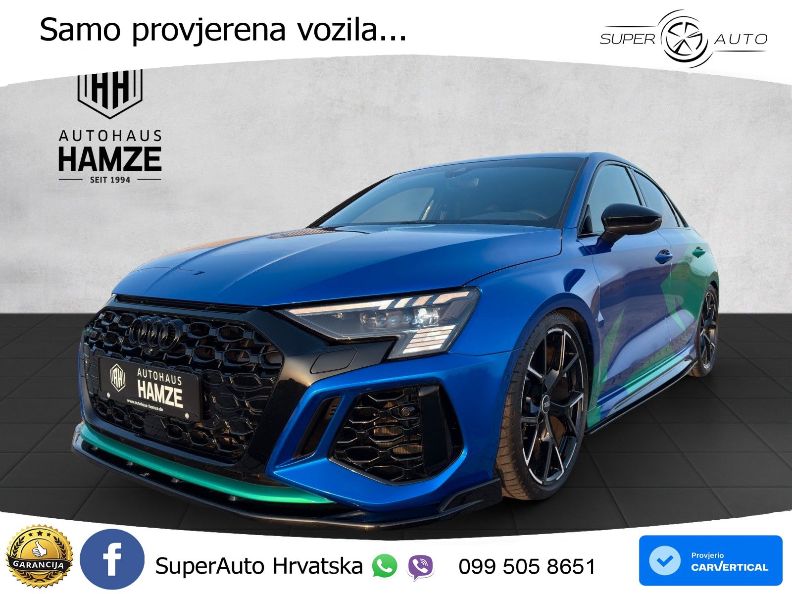 Audi RS3 Sedan 2.5 TFSI (400 KS) quattro S tronic LED+GR SJED+ACC