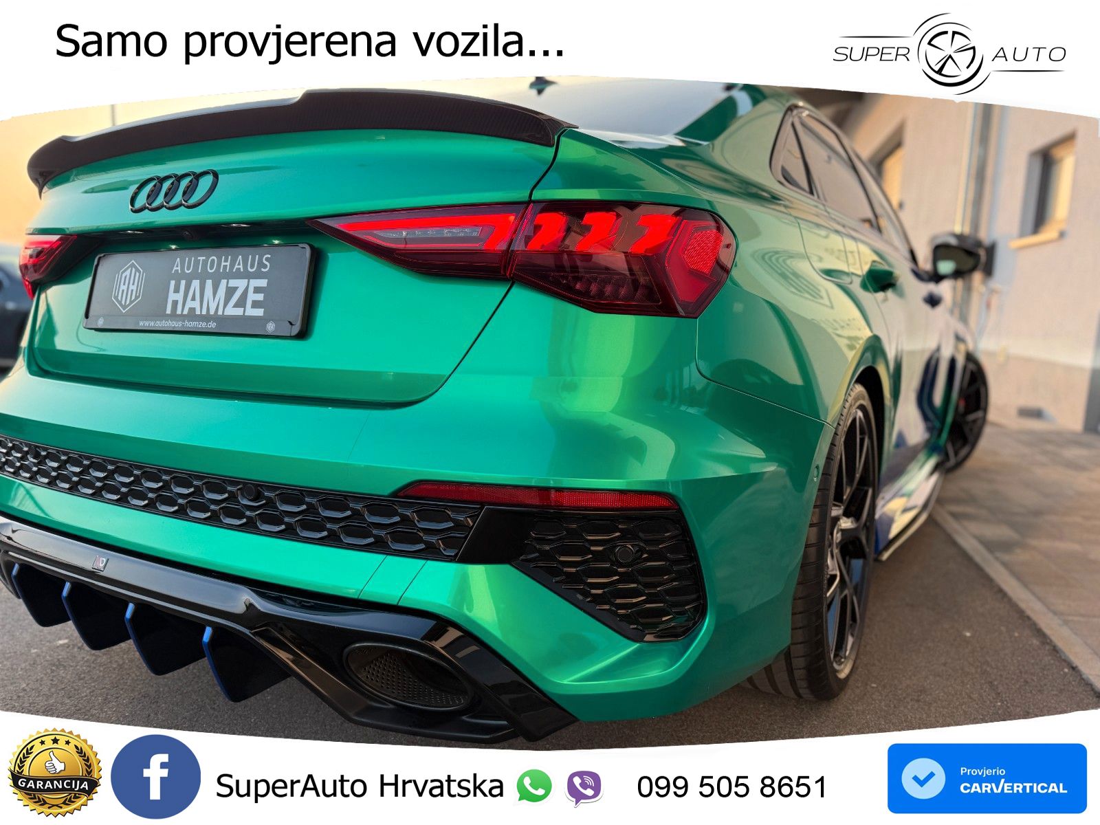 Audi RS3 Sedan 2.5 TFSI (400 KS) quattro S tronic LED+GR SJED+ACC