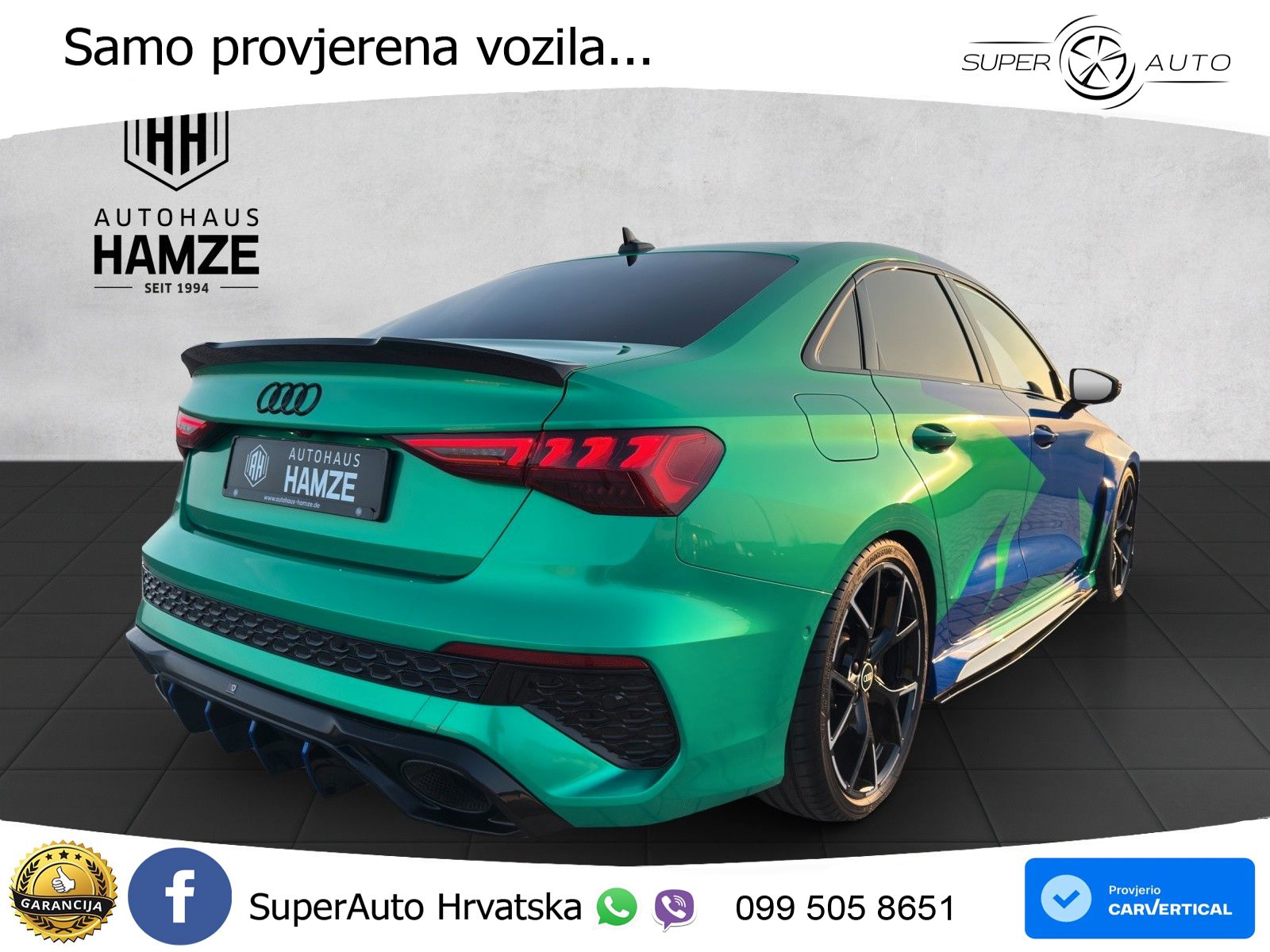 Audi RS3 Sedan 2.5 TFSI (400 KS) quattro S tronic LED+GR SJED+ACC