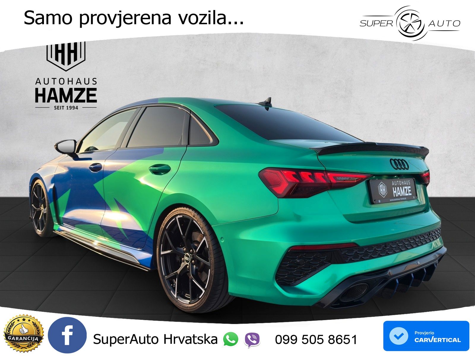 Audi RS3 Sedan 2.5 TFSI (400 KS) quattro S tronic LED+GR SJED+ACC