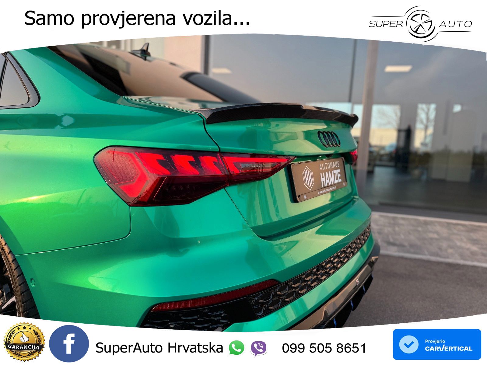 Audi RS3 Sedan 2.5 TFSI (400 KS) quattro S tronic LED+GR SJED+ACC