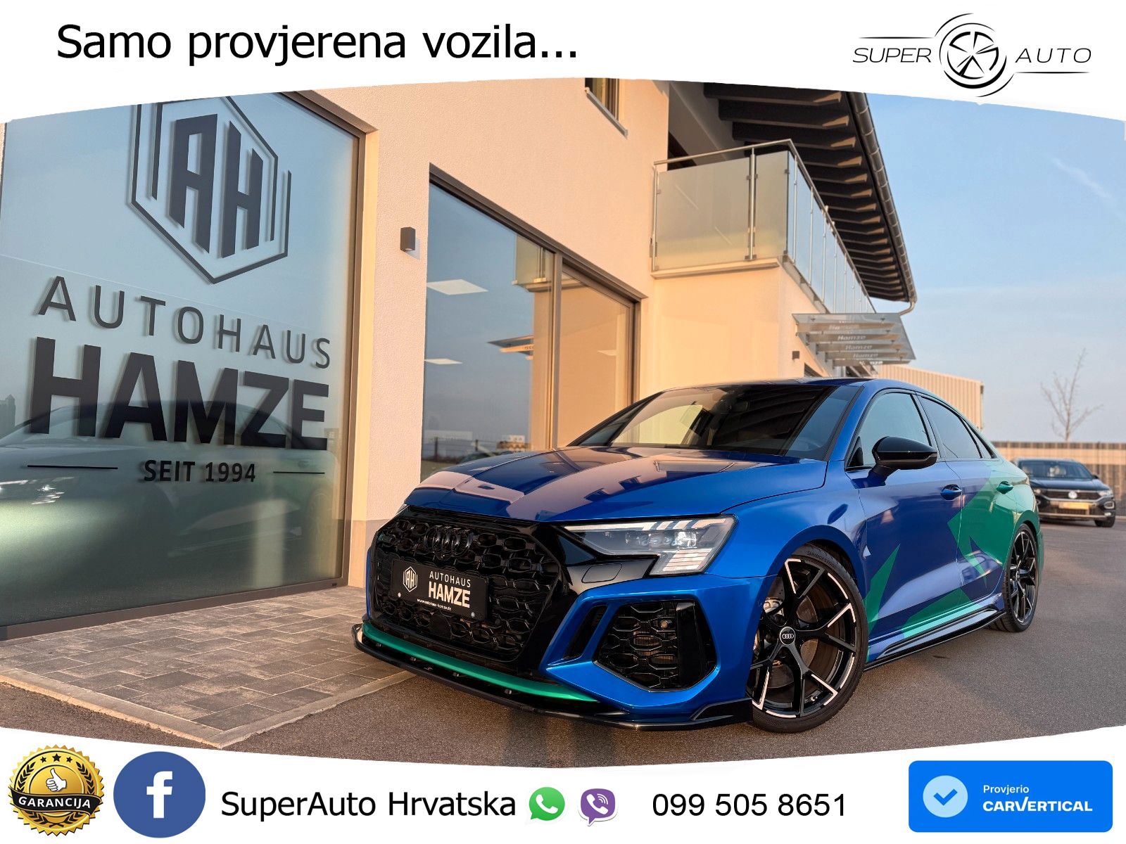 Audi RS3 Sedan 2.5 TFSI (400 KS) quattro S tronic LED+GR SJED+ACC