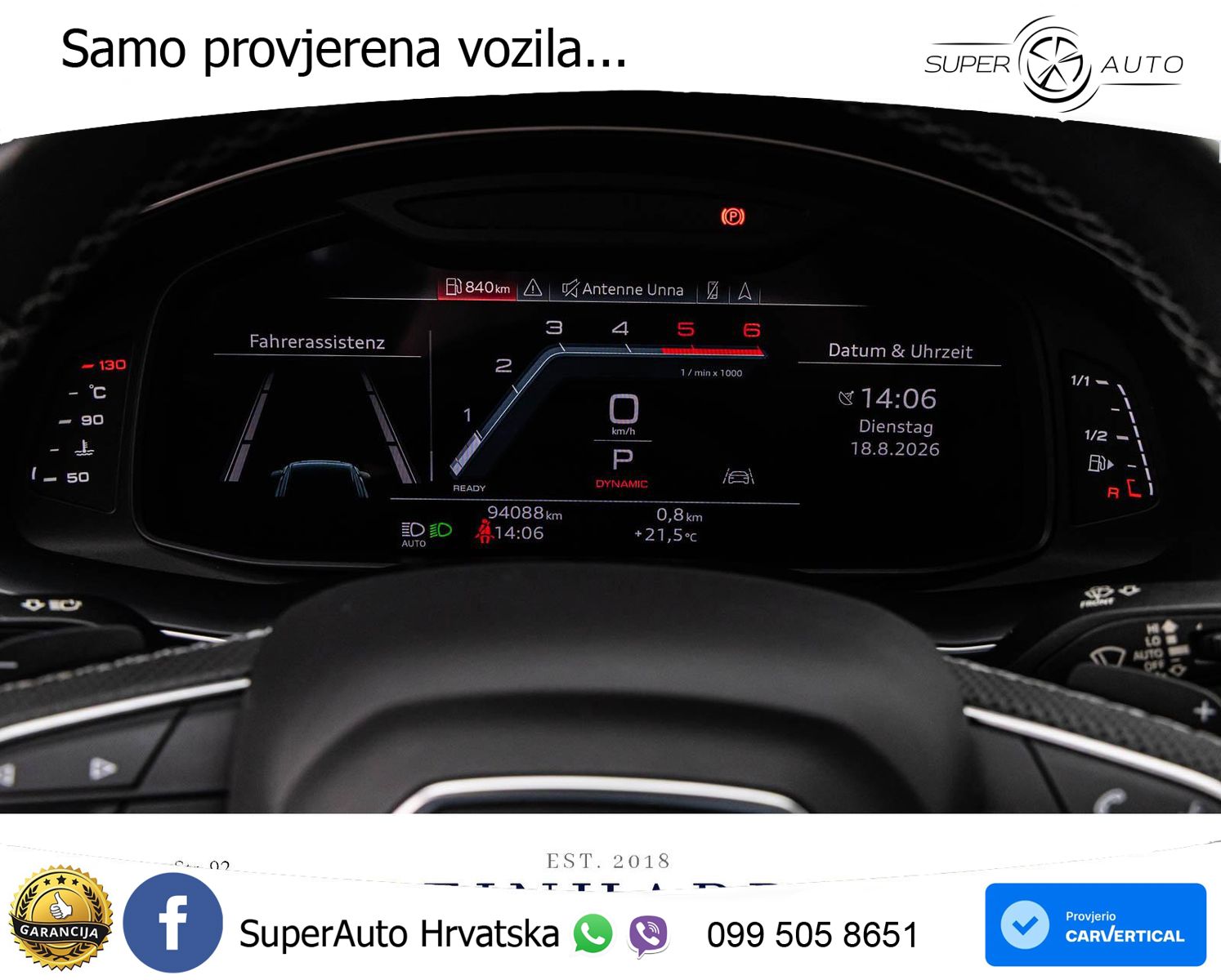 Audi Q8 50 TDI V6 (286 KS) quattro Tiptronic