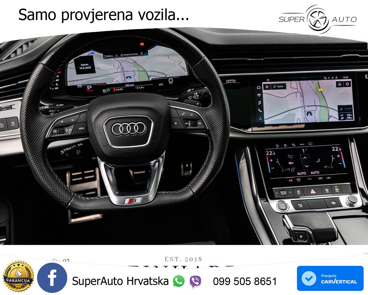 Audi Q8 50 TDI V6 (286 KS) quattro Tiptronic