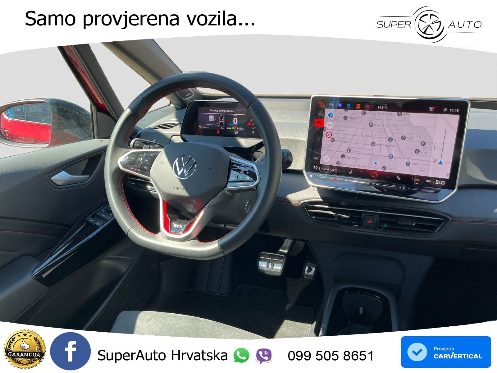 Volkswagen ID.3 GTX 84 kWh (286 KS) LED+GR SJED+ACC