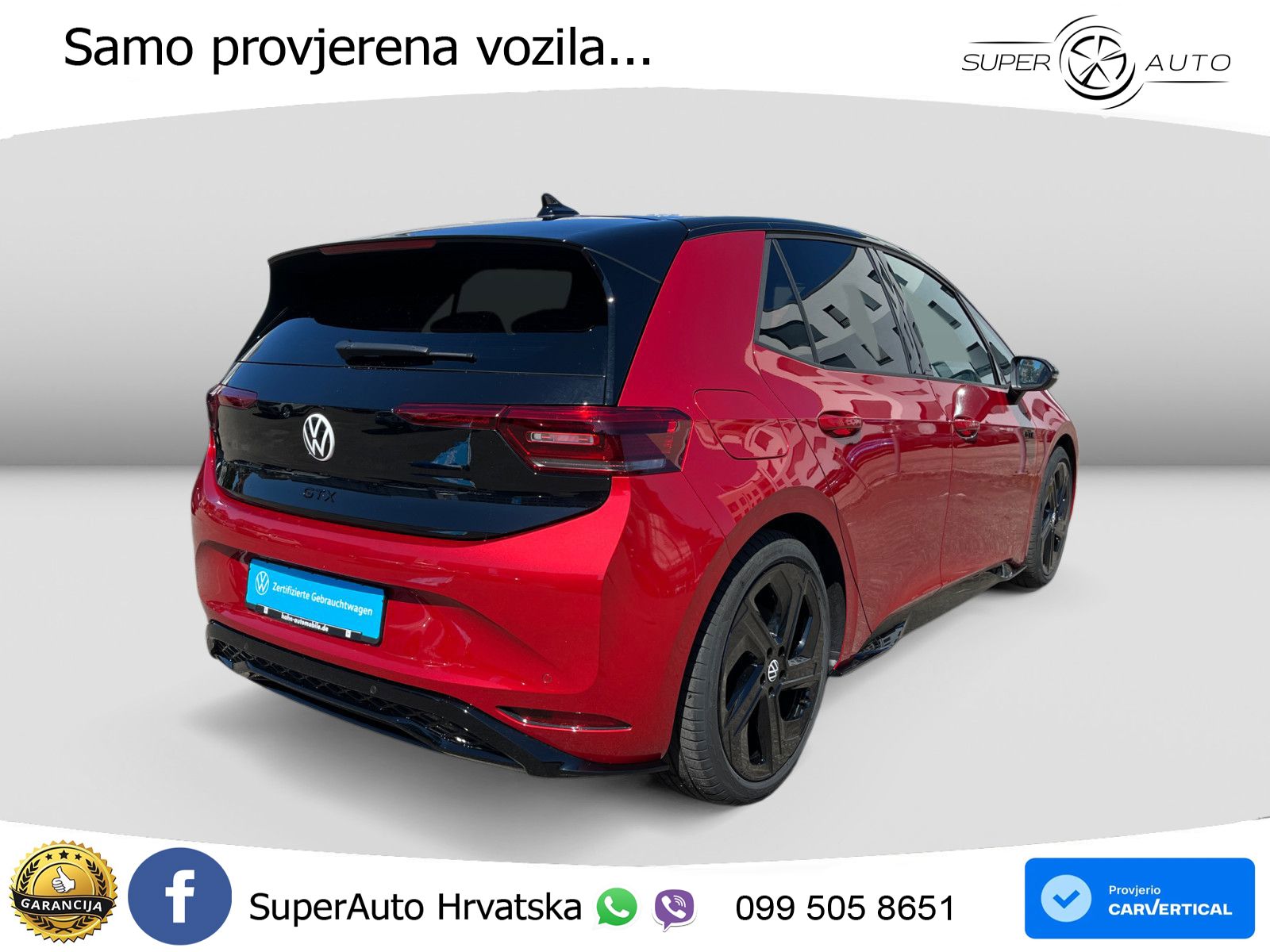 Volkswagen ID.3 GTX 84 kWh (286 KS) LED+GR SJED+ACC