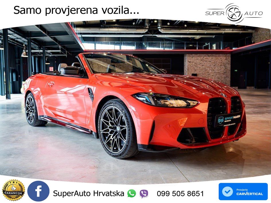 BMW M4 Convertible Competition 3.0 (530 KS) xDrive Steptronic LED+GR SJED+ACC
