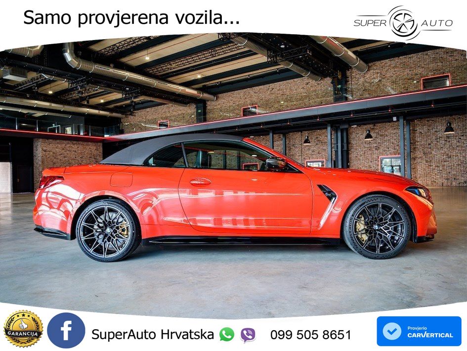 BMW M4 Convertible Competition 3.0 (530 KS) xDrive Steptronic LED+GR SJED+ACC