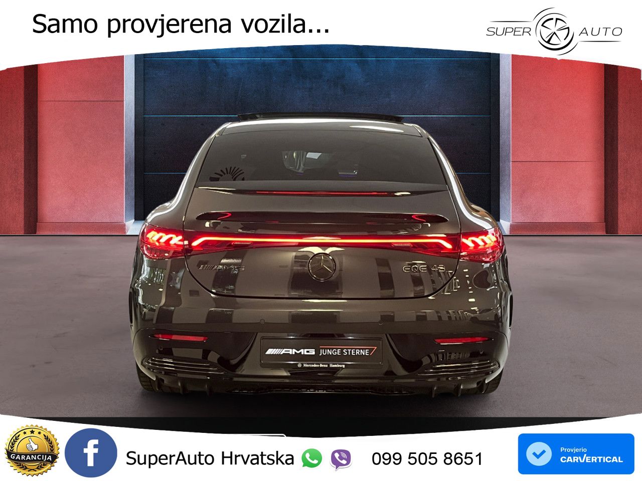Mercedes EQE AMG 43 100 kWh (476 KS) 4MATIC ZRAČNI+ACC+GR SJED+360+PANO