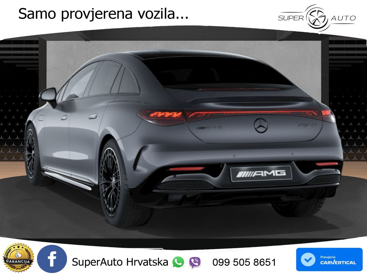 Mercedes EQE AMG 43 100 kWh (476 KS) 4MATIC ZRAČNI+ACC+GR SJED+360+PANO