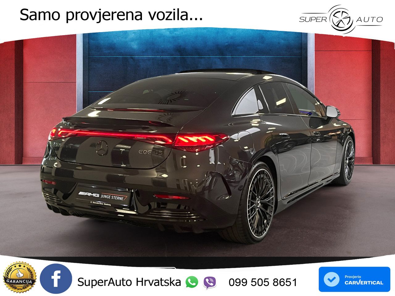 Mercedes EQE AMG 43 100 kWh (476 KS) 4MATIC ZRAČNI+ACC+GR SJED+360+PANO