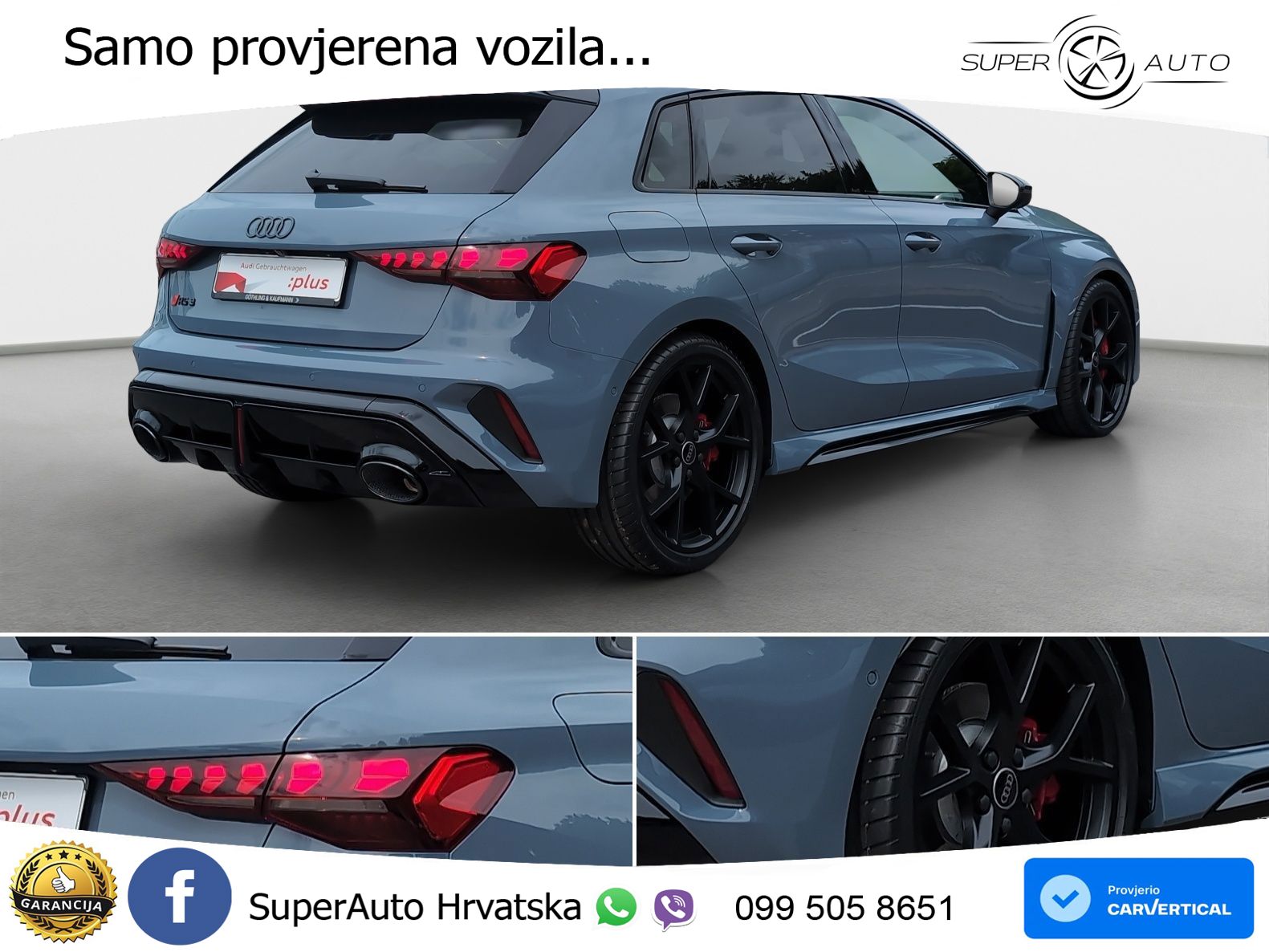 Audi RS3 Sedan 2.5 TFSI (400 KS) quattro S tronic LED+GR SJED+ACC