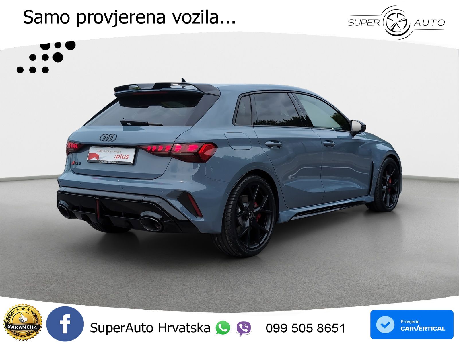 Audi RS3 Sedan 2.5 TFSI (400 KS) quattro S tronic LED+GR SJED+ACC