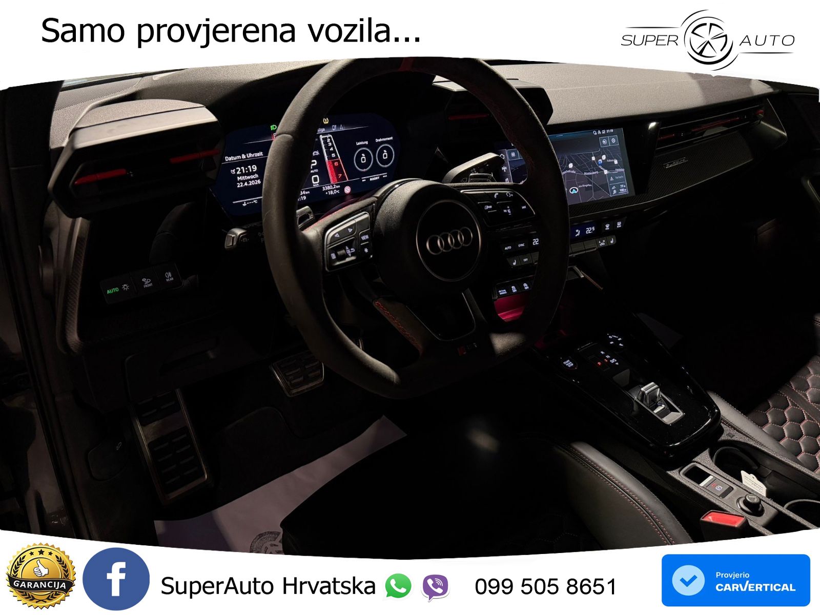 Audi RS3 Sportback 2.5 TFSI (400 KS) quattro S tronic