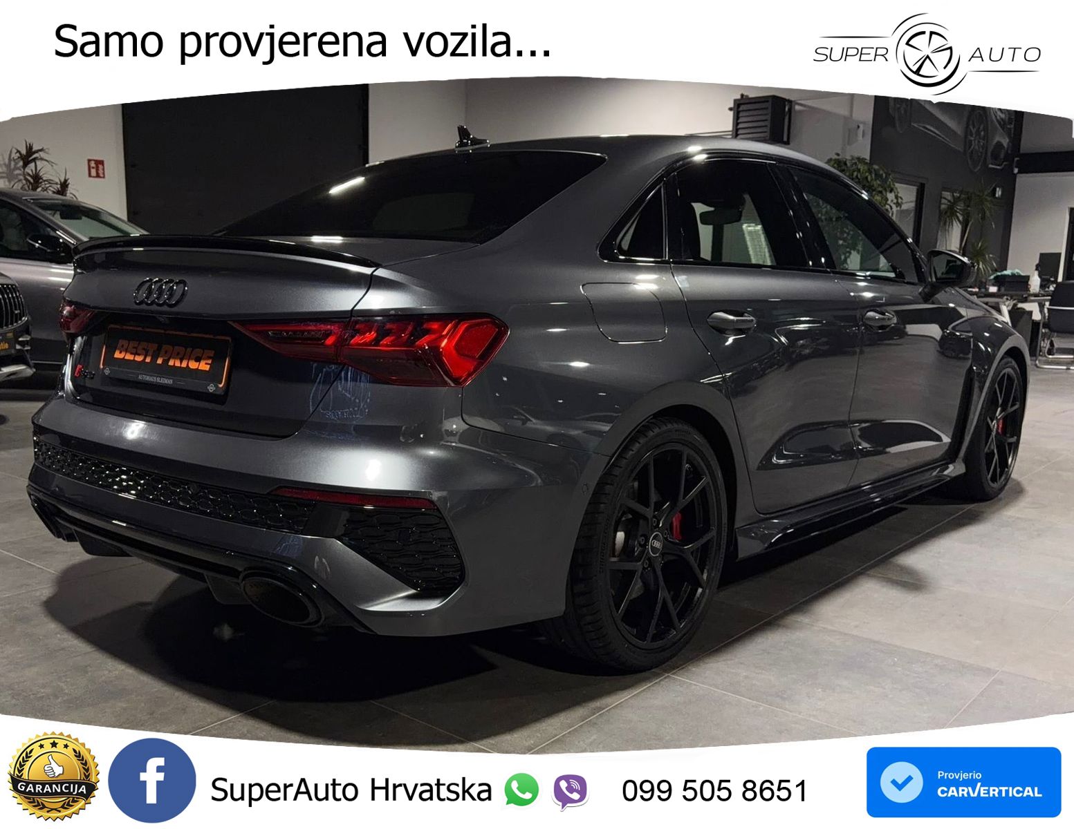 Audi RS3 Sportback 2.5 TFSI (400 KS) quattro S tronic